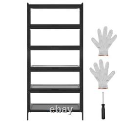 VEVOR Display Cabinet with Acrylic Doors 68 in Tall 5-Tier Wooden Curio Cabinet