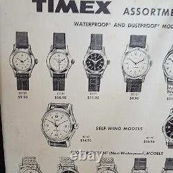 VINTAGE TIMEX WATCH Cabinet Counter STORE DISPLAY CASE Wrist WATCHES New York