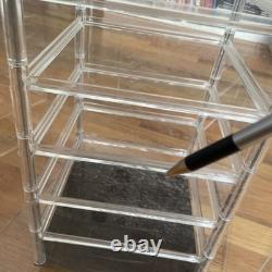 VTG Store Display Rotating Acrylic Jewelry Case new Lock & Keys 23 X 12 X 12