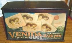 Venida Hair Net Store Display Case Cabinet 12-slot Rieser Co. N. Y. 22