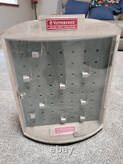 Victorinox Swiss Army Knife Counter Dealer Store Display 2-Sided Case Stand