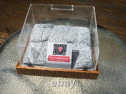 Victorinox Swiss Army Knife Counter Dealer Store Display Case Stand rock granite