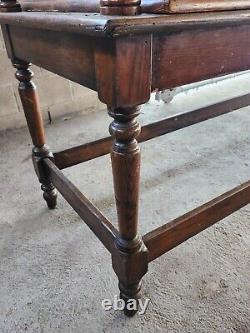 Vintage 1900 General Store Display Case on table stand 77inch long x 30inch wide