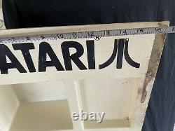 Vintage 1980's ATARI Video Game Store Display TALL Retail Cabinet Case Sign