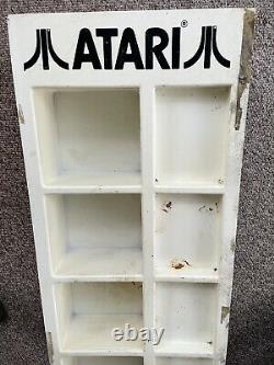 Vintage 1980's ATARI Video Game Store Display TALL Retail Cabinet Case Sign