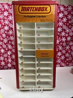 Vintage 1984 MATCHBOX SHOWCASE Stand-Up Retail Store Rotating Display with Box