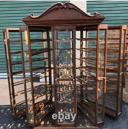 Vintage Antique Authentic Oak 1895 General Store Display Ribbon Cabinet