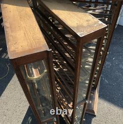 Vintage Antique Authentic Oak 1895 General Store Display Ribbon Cabinet