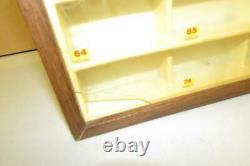 Vintage Authentic 1970s Matchbox 81 Car Store Display Case Storage Cabinet