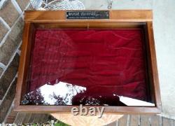Vintage BUCK KNIVES Dovetailed Wood Case/Box ADVERTISING SALESMAN/STORE DISPLAY