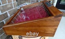 Vintage BUCK KNIVES Dovetailed Wood Case/Box ADVERTISING SALESMAN/STORE DISPLAY