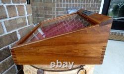 Vintage BUCK KNIVES Dovetailed Wood Case/Box ADVERTISING SALESMAN/STORE DISPLAY