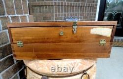 Vintage BUCK KNIVES Dovetailed Wood Case/Box ADVERTISING SALESMAN/STORE DISPLAY