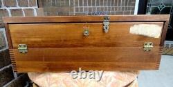 Vintage BUCK KNIVES Dovetailed Wood Case/Box ADVERTISING SALESMAN/STORE DISPLAY
