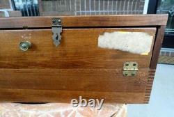 Vintage BUCK KNIVES Dovetailed Wood Case/Box ADVERTISING SALESMAN/STORE DISPLAY