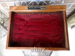 Vintage BUCK KNIVES Dovetailed Wood Case/Box ADVERTISING SALESMAN/STORE DISPLAY