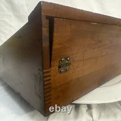 Vintage Buck Knives Dovetailed Wood Case Advertising Salesman Store Display