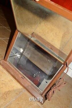 Vintage CARTER Carburetor LIGHTED GLASS STORE DISPLAY CASE Gas/Oil/Mopar ANTIQUE