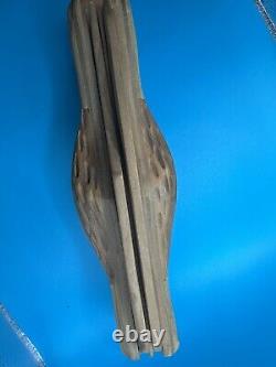 Vintage Case Wooden Pocket Knife Store Display Folding Unique Rare