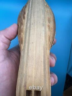 Vintage Case Wooden Pocket Knife Store Display Folding Unique Rare