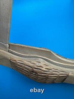 Vintage Case Wooden Pocket Knife Store Display Folding Unique Rare