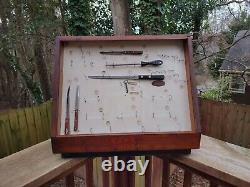 Vintage Case XX Cutlery Store Advertising Wooden Display Shelf