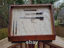 Vintage Case XX Cutlery Store Advertising Wooden Display Shelf