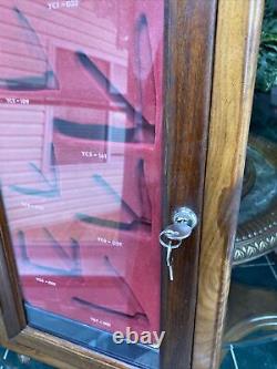 Vintage Case XX Knife Company Store Countertop Display Locks Storage Superb