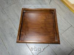 Vintage Clear Acrylic Wood Store Counter Display Case Showcase Shadow Box F38