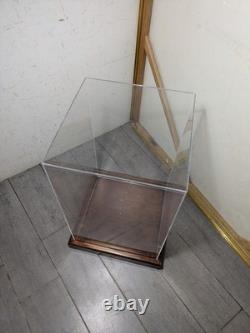 Vintage Clear Acrylic Wood Store Counter Display Case Showcase Shadow Box F38