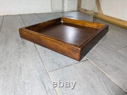 Vintage Clear Acrylic Wood Store Counter Display Case Showcase Shadow Box F38