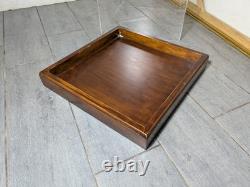 Vintage Clear Acrylic Wood Store Counter Display Case Showcase Shadow Box F38