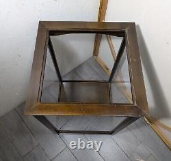 Vintage Country Store Countertop Display Case Showcase Wood & Acrylic