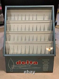 Vintage Delta Paint Brushes Store Display Case