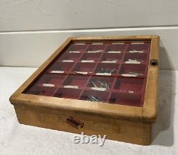 Vintage Esterbrook General Store Fountain Pen Nib Wooden Display Case + Tips