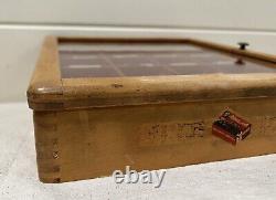 Vintage Esterbrook General Store Fountain Pen Nib Wooden Display Case + Tips