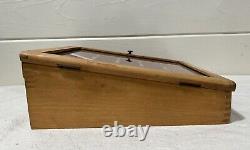 Vintage Esterbrook General Store Fountain Pen Nib Wooden Display Case + Tips