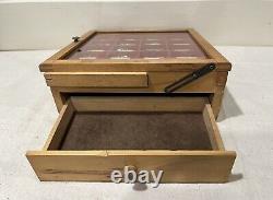 Vintage Esterbrook General Store Fountain Pen Nib Wooden Display Case + Tips