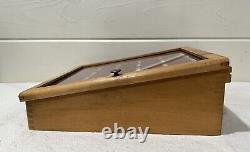 Vintage Esterbrook General Store Fountain Pen Nib Wooden Display Case + Tips