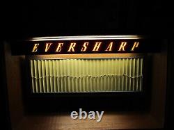 Vintage Eversharp Pen Pencil Tabletop Store Lighted Display Case