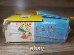 Vintage Full Case Store Display Colorful Bowling Pin Rain Bonnet Keychains