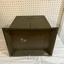 Vintage GLOBE TAILORING CO. Needle Display Case Advertising Metal Decor Storage