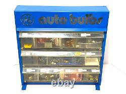 Vintage Ge Auto Lamp Bulbs Store Display Case / Cabinet