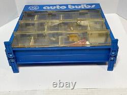Vintage Ge Auto Lamp Bulbs Store Display Case / Cabinet