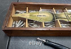 Vintage General Store Countertop Display Case C. Howard Hunt Pen Co. Camden, Nj