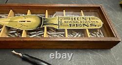 Vintage General Store Countertop Display Case C. Howard Hunt Pen Co. Camden, Nj