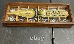 Vintage General Store Countertop Display Case C. Howard Hunt Pen Co. Camden, Nj