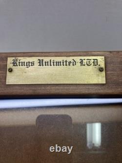 Vintage General Store Wood Countertop Display Case 11.5x12.5x6.75 Glass Top