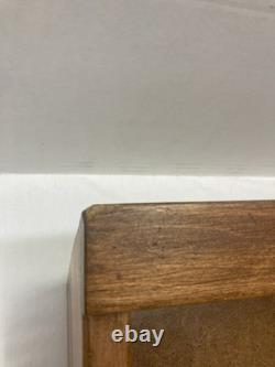 Vintage General Store Wood Countertop Display Case 11.5x12.5x6.75 Glass Top