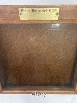 Vintage General Store Wood Countertop Display Case 11.5x12.5x6.75 Glass Top